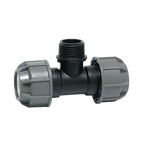 Plasson SilverLine MDPE/HDPE Male Threaded Tees