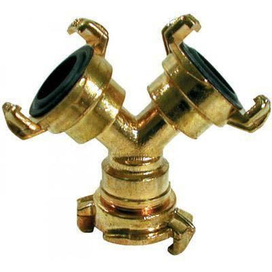 Geka 'Y' 3-Way Brass Quick Coupler