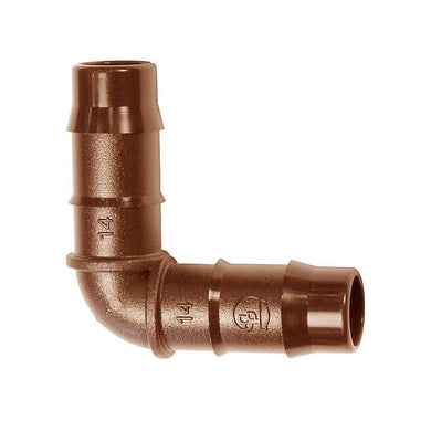 Antelco Irrigation Fittings Antelco DB Elbow 14mm Suits 16mm OD Tube - Brown - 60015