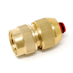 Garden 1/2" Hose Brass Quick Connector w/ Shut Off