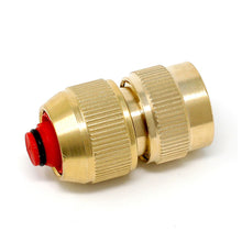 Garden 1/2" Hose Brass Quick Connector w/ Shut Off